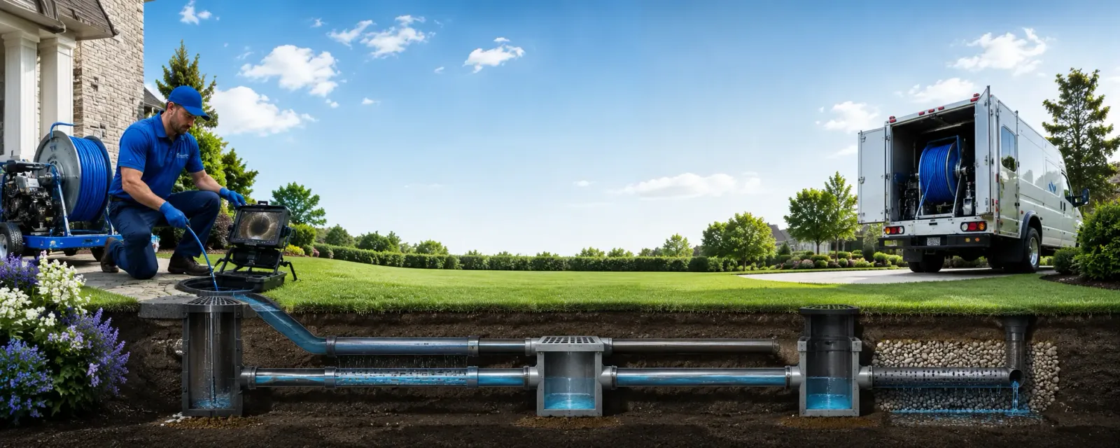 Outdoor drain cleaning information for Central City, PA